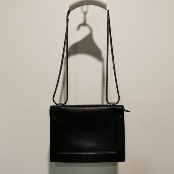 Black/Silver Organizer Crossbody EUC #243 - Picture 3 of 15